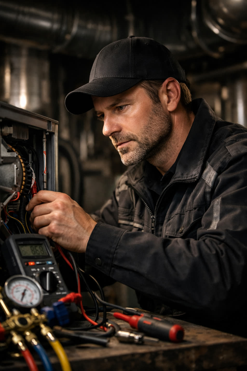 Professional HVAC technician